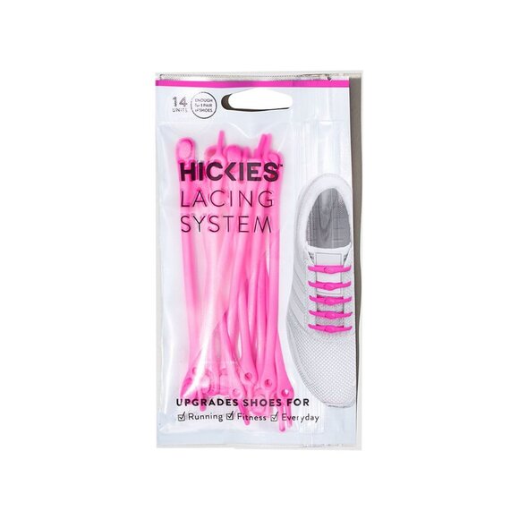 Hickies Inc H2 14 Pack Laces Neon Pink New - Picture 1 of 1